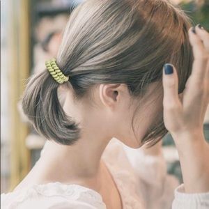 Silver Wire Telephone Cord Hair Ties